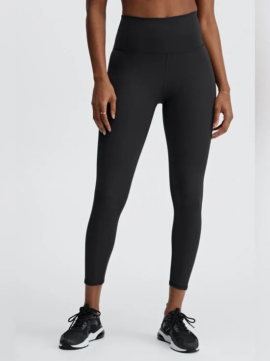 Fabletics Oasis PureLux Ultra High Waisted 7/8 Black Athletic Leggings Sz XL