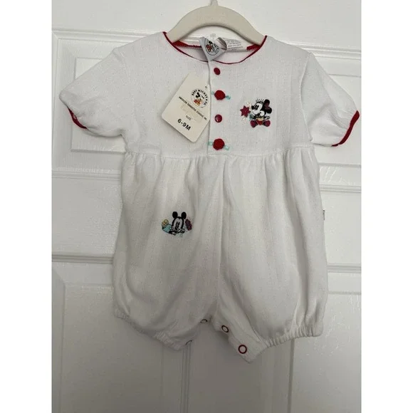 Vintage baby mickey co romper- Nwt Rare- Size 6-9 Months