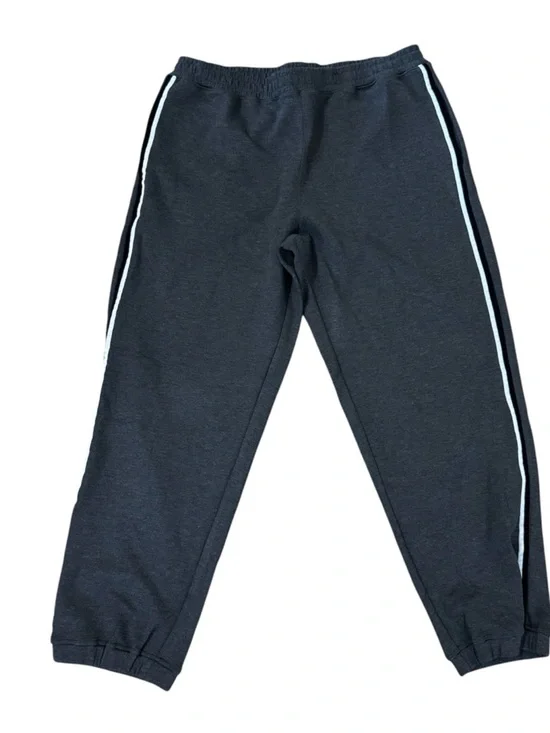 J.Crew Women’s Heather Charcoal Scuba-Knit Jogger Pant w/ Velvet Trim Sz XL NWT