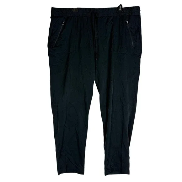 Magellan Outdoors Pants Womens 1X Black Jogger Lost Pines Water Repellent Hiking