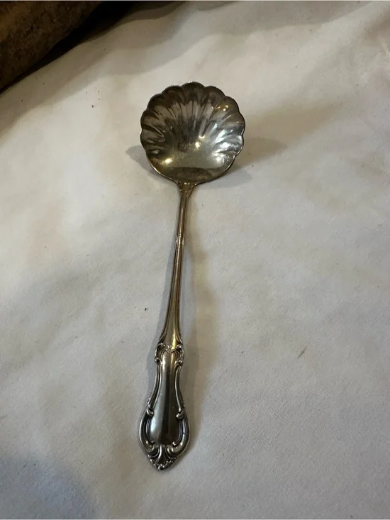 Vintage International Sterling Silver gravy ladle in the 