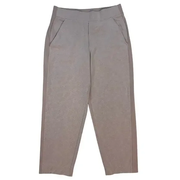 Athleta Brooklyn Ankle Pants Womens 4 Beige Stretch Travel Career Office