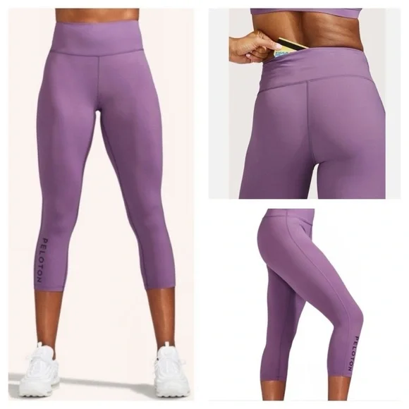 Peloton Lavender Workout Leggings Essential Capri size M