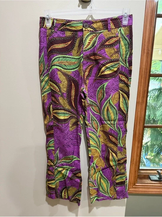 Zara Multicolor Floral Print Garment - Purple, Yellow, Brown