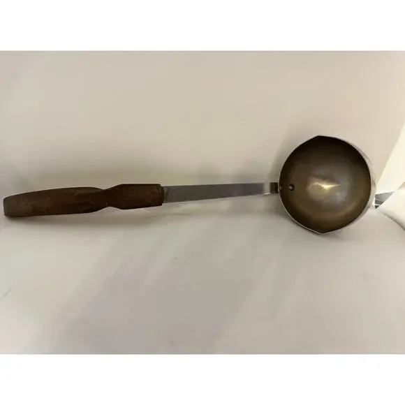 VTG Cutco Ladle No 15 Brown Handle Stainless Steel 12