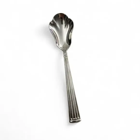 SAVANNAH Pfaltzgraff Schematics Mackenzie flatware pattern - Sugar Shell Spoon.