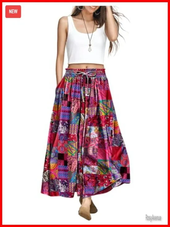 High Waisted Wide Leg Cotton Palazzo Pants with Pockets
