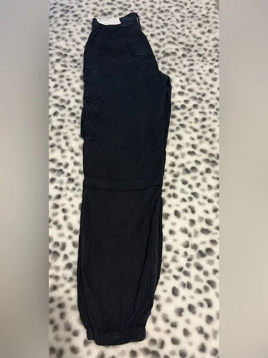 AE Womens Black Cargo Jogger Pants