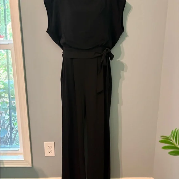 Eliza J Black Sleeveless Jumpsuit