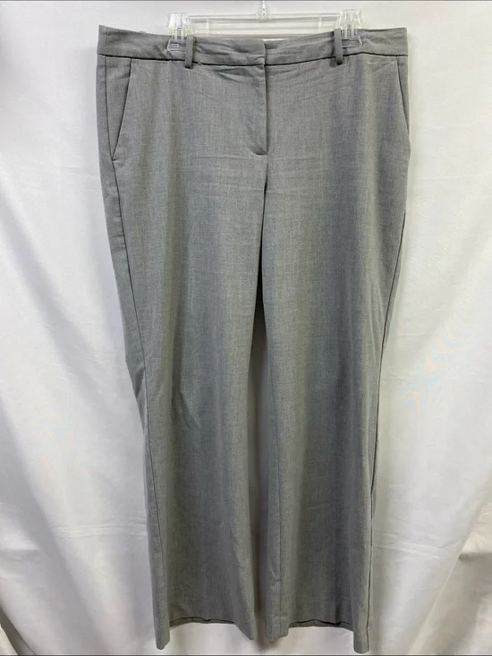 Talbots Windsor Curvy Light Gray Women's Dress Pants