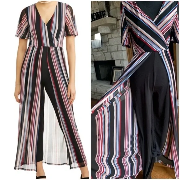 No‎ Boundaries Multicolor Stripe Jumpsuit