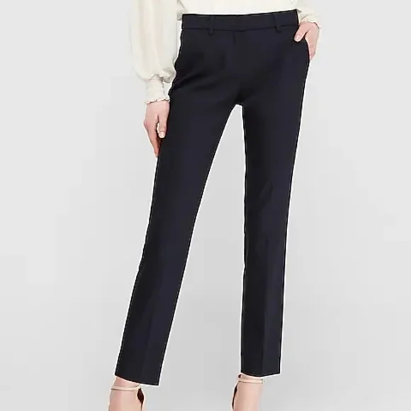 Express Columnist Mid Rise Ankle, Color Black Size 4S