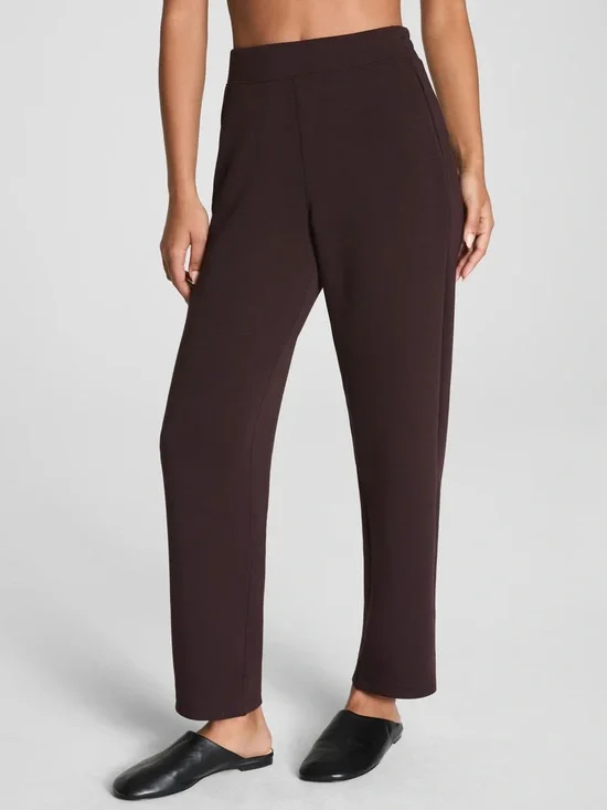 SPANX AirEssentials Slim Straight Pant Truffle Brown Size XL Petite XLP NWT New