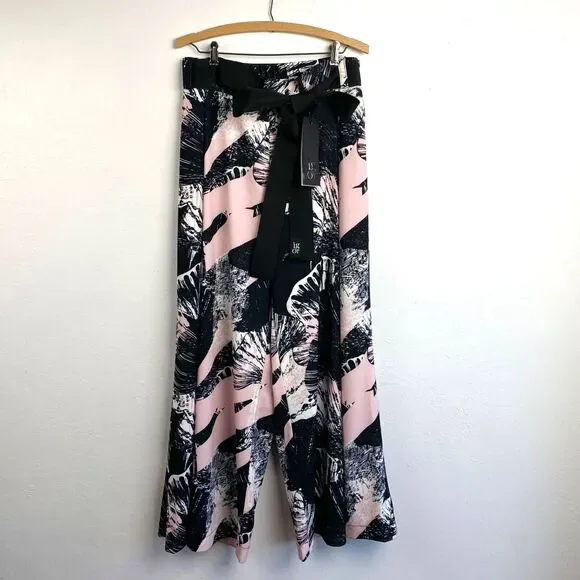 Igor Dobranic NWT Womans Resort Pants Palazzo Large Tall Croatia Travel Art Wear