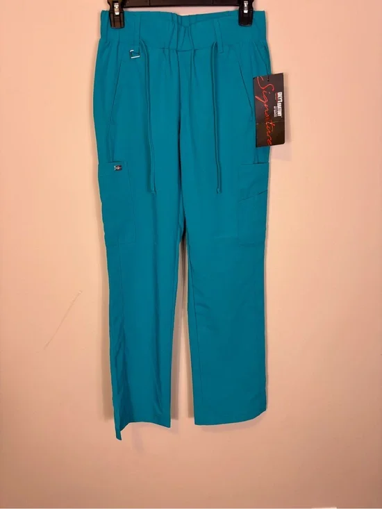 New Grey's Anatomy Teal Boot Cut Scrub Pants Women’s XS