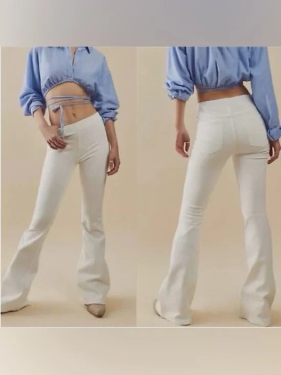 Free People We The Free Corduroy Pull On Bootcut Flare Pants Size 31