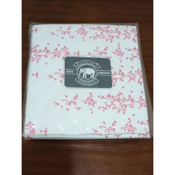 John Robshaw Textiles 100% Cotton Block Print Rosado Table Cloth, 60