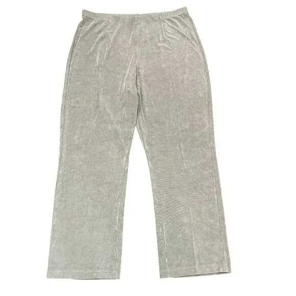 CHICO'S TRAVELERS  Pull On Pants Sage Green Sz 3R (US XL)