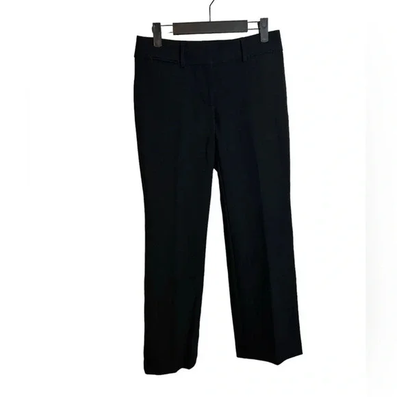 Loft Black Pleated Straight Leg Trousers