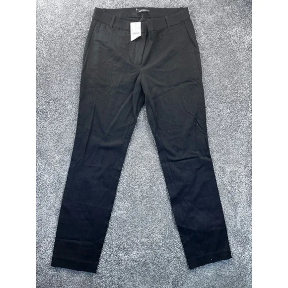 J.Crew Dress Pants Womens‎ 6/S Mercantile Mid Rise Ankle Crop Stretch Black NWT