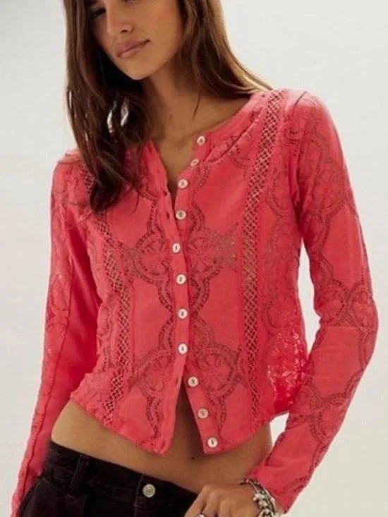Free People Jae Button Front Top NWT
