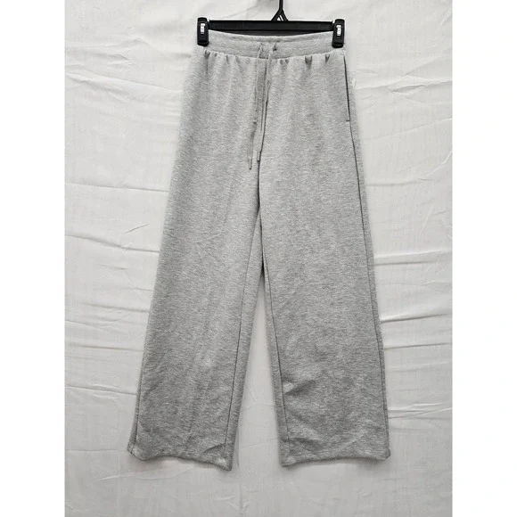 All in Motion Airy Sleek‎ Wide Leg Pant Heathered Gray Small NWT 214161417