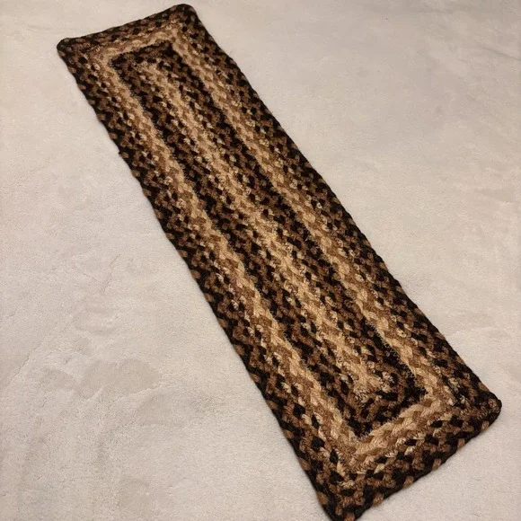 Rustic Jute Braided Small Table Runner Accent Mat 8