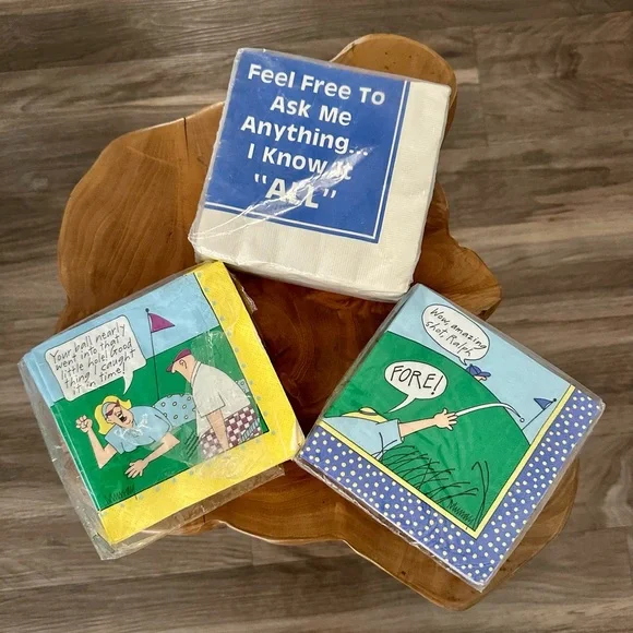 Murrays Law Cocktail Party Napkins BIG‎ Lot Humor Novelty Golf Sarcasm Sealed