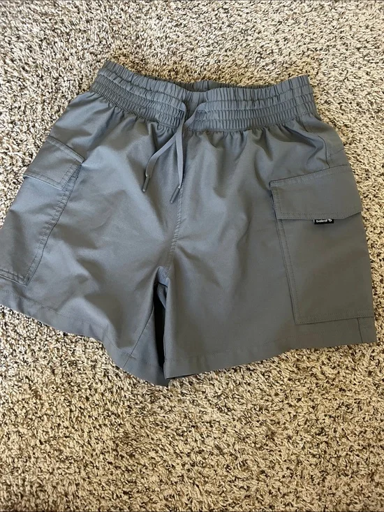 Baleaf Slate Gray Athletic Shorts with Drawstring