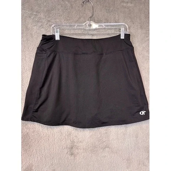 GK Elite Black Athletic Skort Built-in Shorts Womens XL Performance Tennis Golf