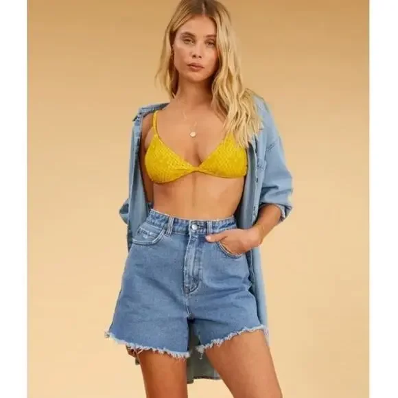 Billabong x The‎ Salty Blonde So Vibey Denim Shorts