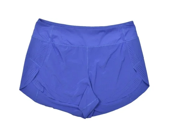 Athleta Women's Allyson Felix Mesh Racer Run Short 2.0 Blue Purple 2X Plus