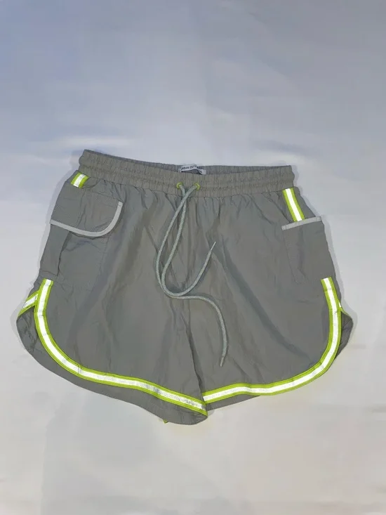 Urban Outfitters Nylon Running Shorts Grey and Neon. Medium