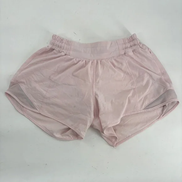 lululemon Hotty Hot Short 4 Mid Rise Strawberry Athletic Run Shorts Sporty