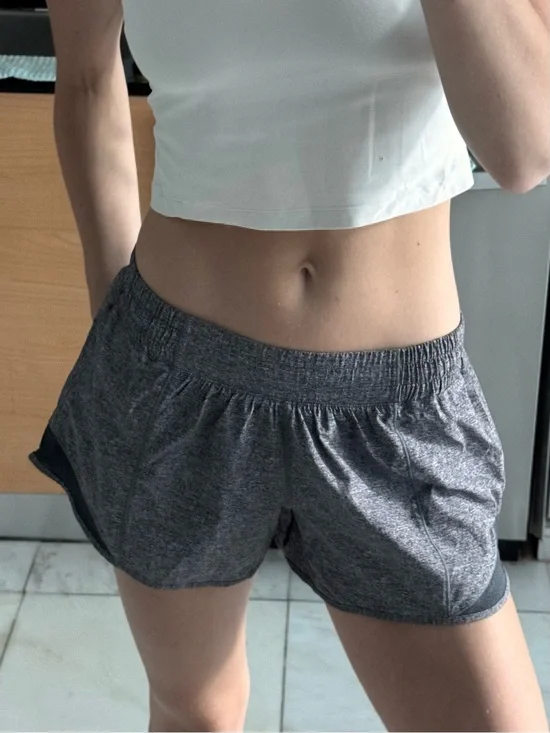lululemon athletica Gray Heather Running Shorts