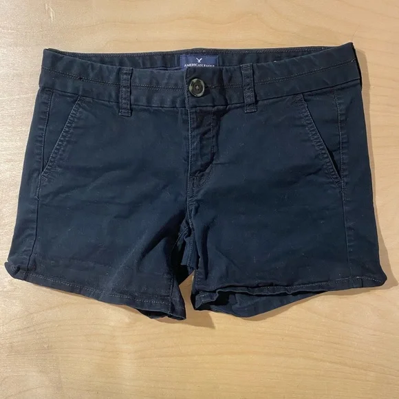American Eagle Outfitters Black Women's Shorts 4 (OQ)