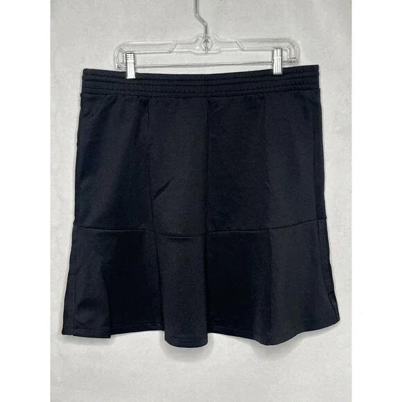Adidas Skirt Women XL Black Circle Stretch Pockets GN3144