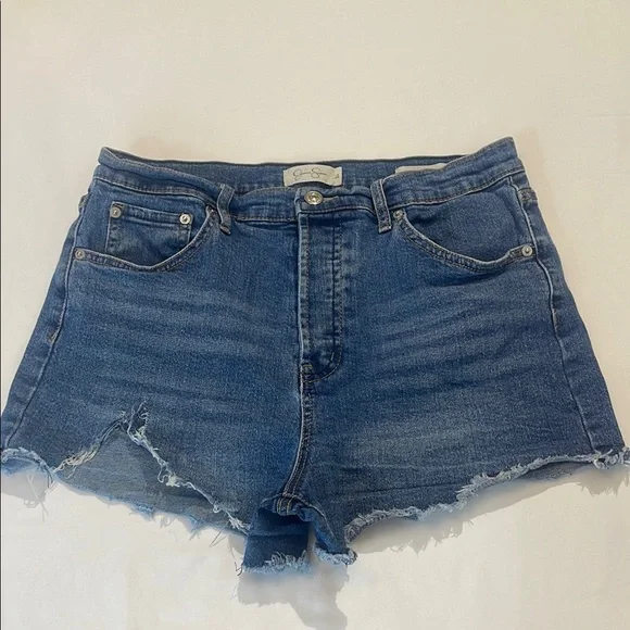 JESSICA SIMPSON SIZE 31 HIGH WAIST Denim Blue Women's Shorts