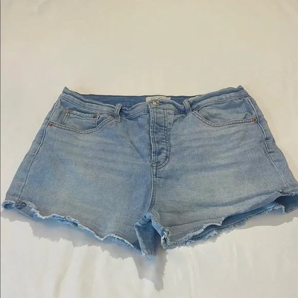 JESSICA SIMPSON INFINITE HIGH WASTE  SIZE 32 Women's Blue Denim Shorts