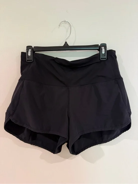 Lululemon Speed Up Women's Black Performance Running Shorts