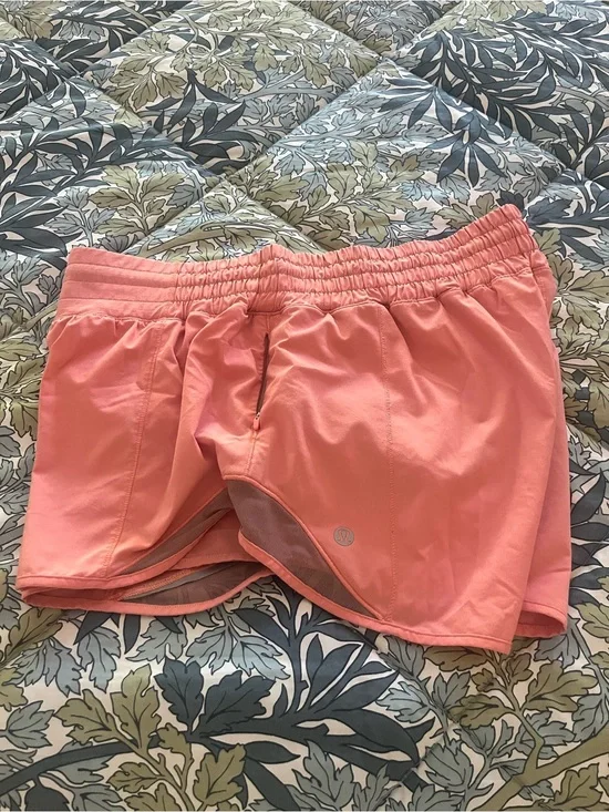 Lululemon coral athletic shorts