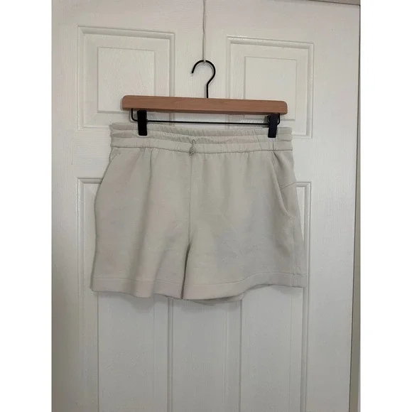 Lululemon Softstreme High Rise Shorts 8 Bone Beige Athletic Lounge Drawstring