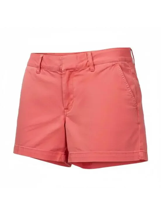 J. Crew Women’s Chino Shorts Size 2 Coral Pink Low Rise Cotton EUC Summer
