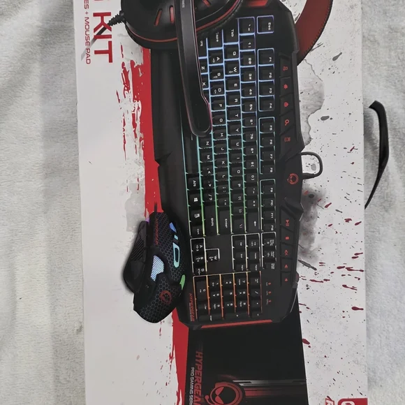 Gaming Keyboard and Mouse Combo - Black