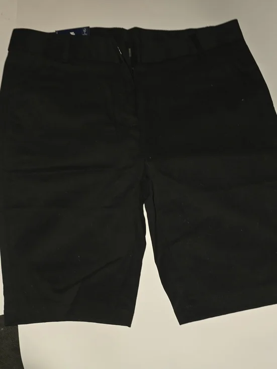 Izod Black and Pink Striped Waistband Shorts Size 11 Juniors NEW