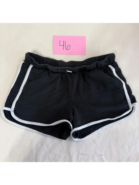 Old Navy Women's Black Athletic Shorts with White Trim Juniors Size XL