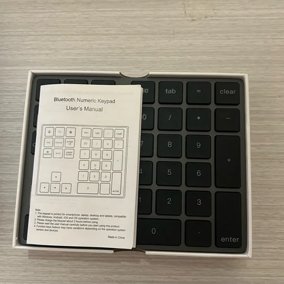 Bluetooth Black Numeric Keypad