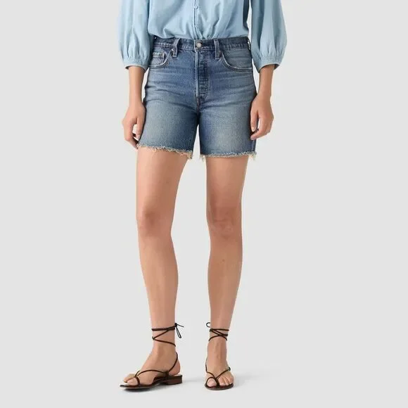 Levi's Medium Blue Denim Jean Shorts