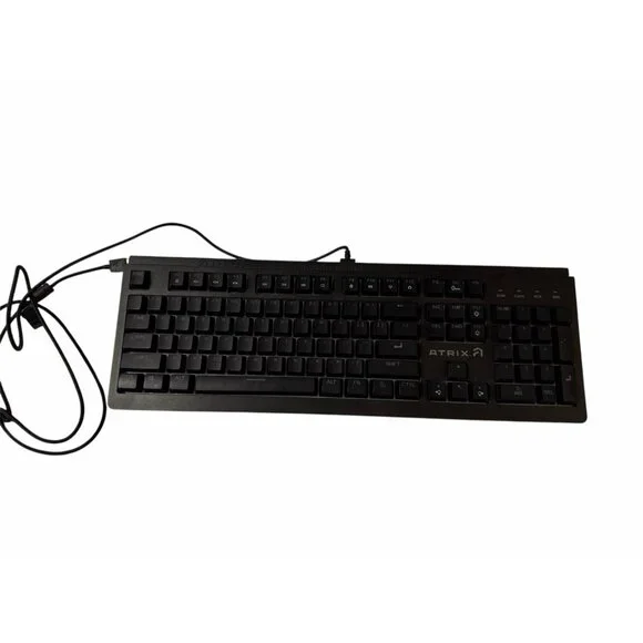Atrix Full-Size Wired Gaming Keyboard PC Tested Works