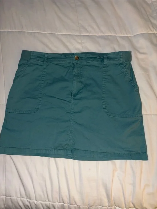 Lee Regular Fit Skort Mid Rise With Pockets Light Green Size 18 Medium